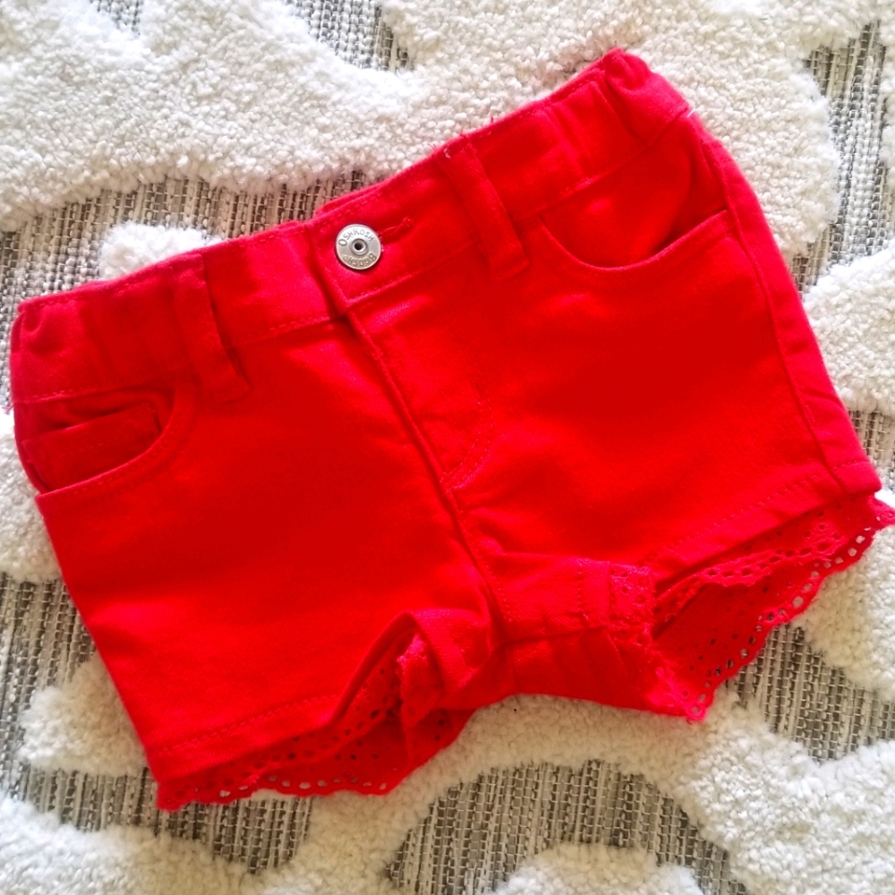 Red Oshkosh Denim shorts